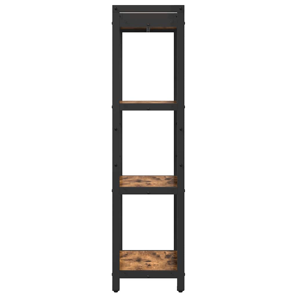 Bibliothèque Chêne fumé 40 x 30 x 118 cm Bois d'ingénierie - XIOS