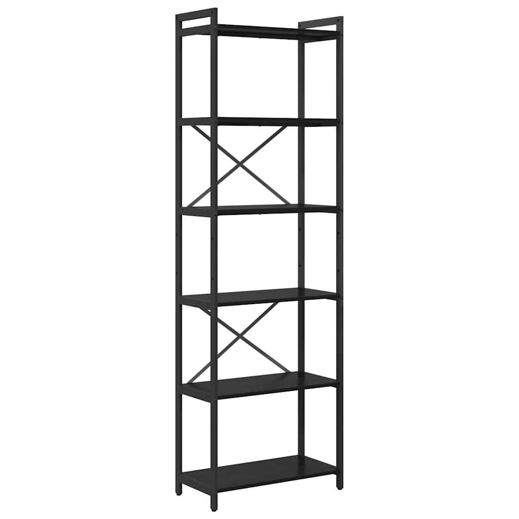Bibliothèque Chêne noir 60 x 30 x 188 cm Bois d'ingénierie - XIOS
