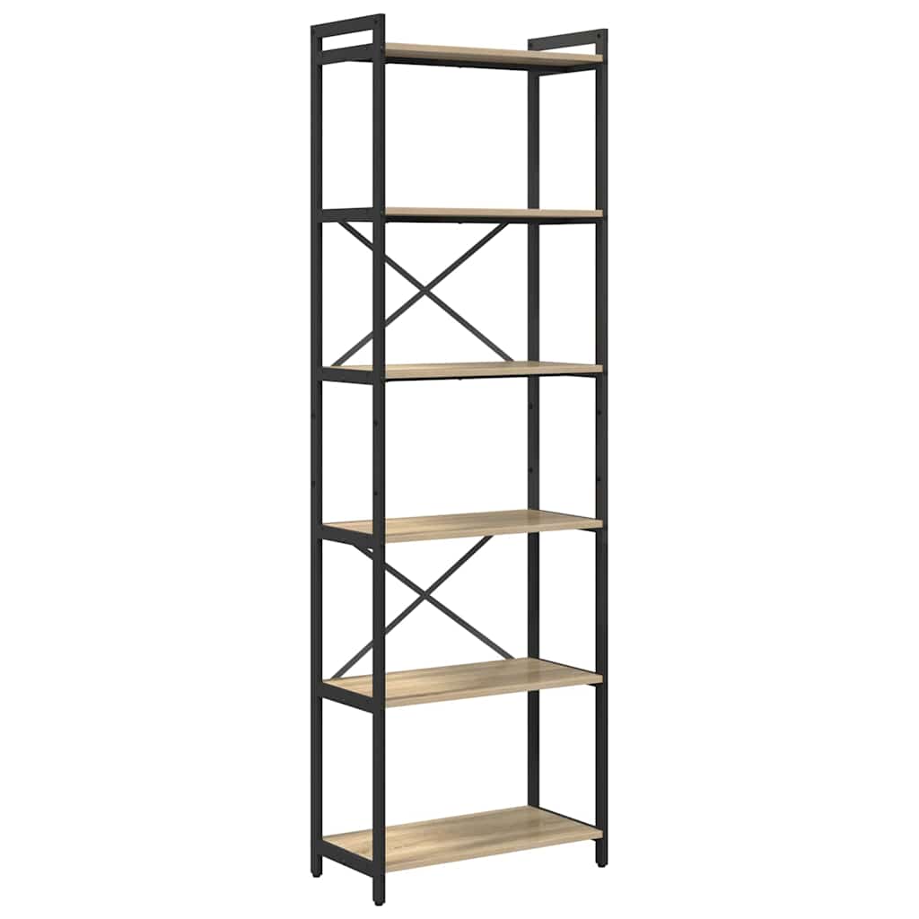 Bibliothèque Chêne sonoma 60 x 30 x 188 cm Bois d'ingénierie - XIOS