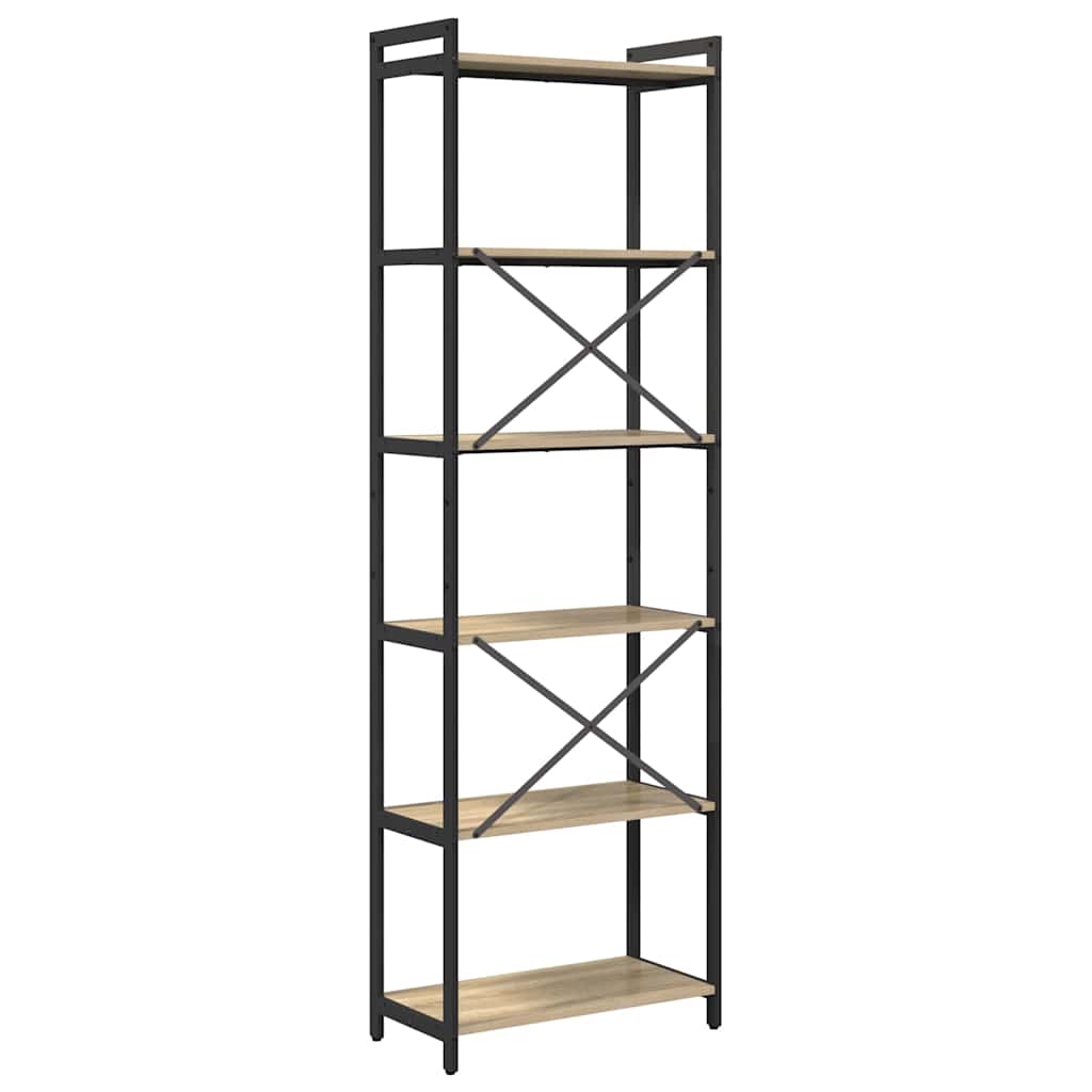 Bibliothèque Chêne sonoma 60 x 30 x 188 cm Bois d'ingénierie - XIOS