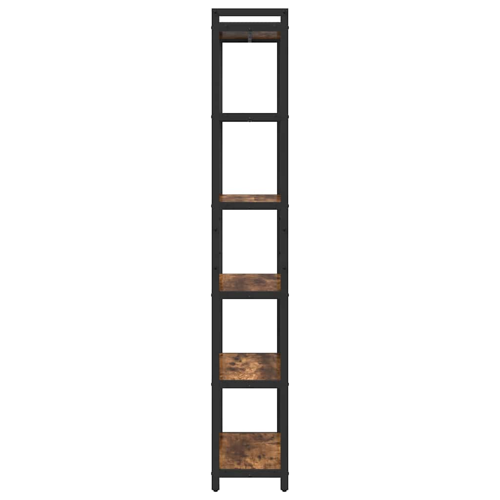 Bibliothèque Chêne fumé 60 x 30 x 188 cm Bois d'ingénierie - XIOS