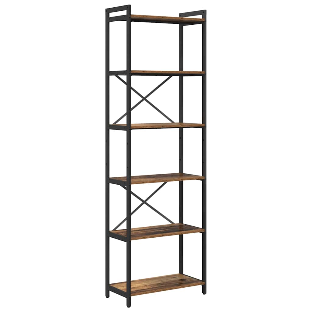 Bibliothèque Bois ancien 60 x 30 x 188 cm Bois d'ingénierie - XIOS