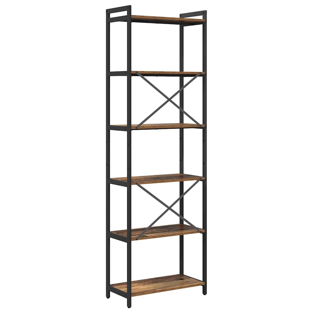 Bibliothèque Bois ancien 60 x 30 x 188 cm Bois d'ingénierie - XIOS