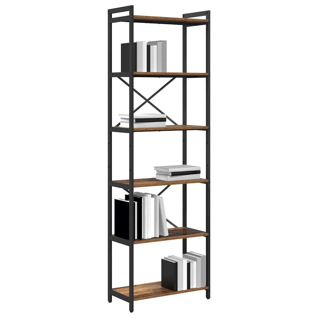 Bibliothèque Bois ancien 60 x 30 x 188 cm Bois d'ingénierie - XIOS