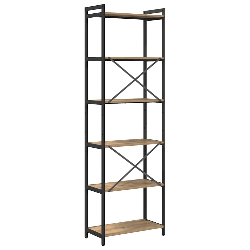 Bibliothèque chêne artisanal 60 x 30 x 188 cm Bois d'ingénierie - XIOS