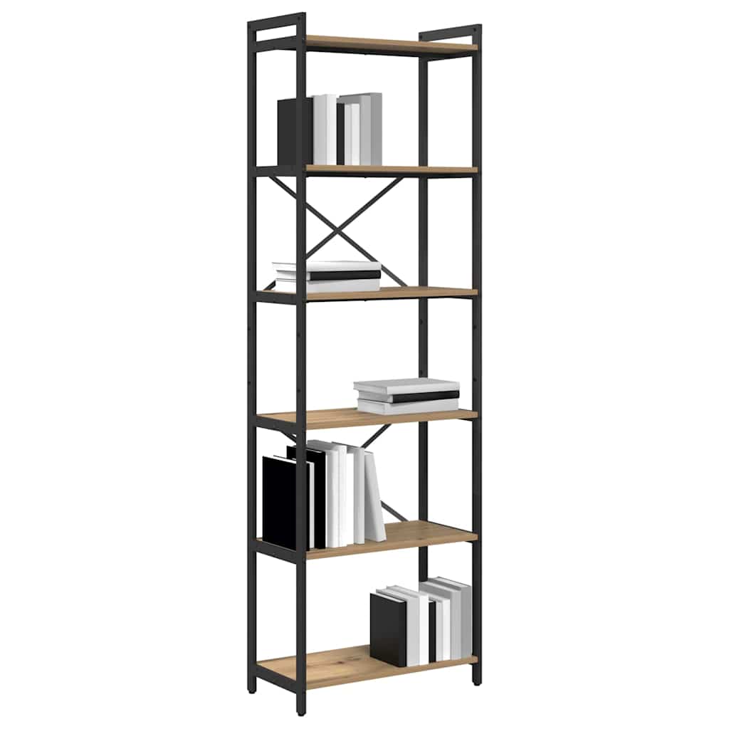 Bibliothèque chêne artisanal 60 x 30 x 188 cm Bois d'ingénierie - XIOS