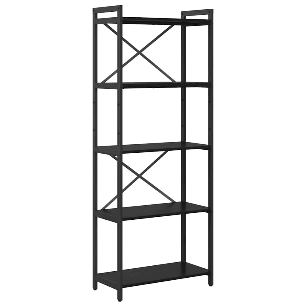 Bibliothèque Chêne noir 60 x 30 x 153 cm Bois d'ingénierie - XIOS
