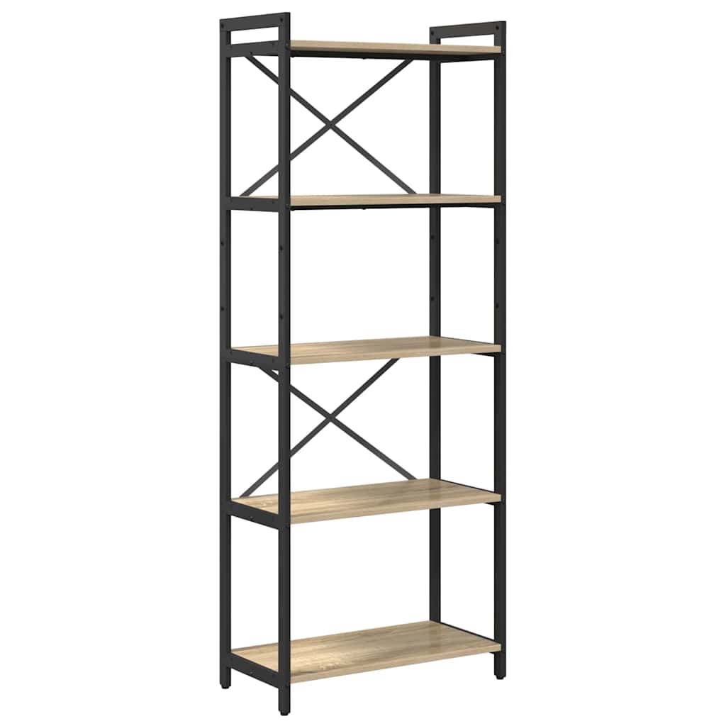 Bibliothèque Chêne sonoma 60 x 30 x 153 cm Bois d'ingénierie - XIOS