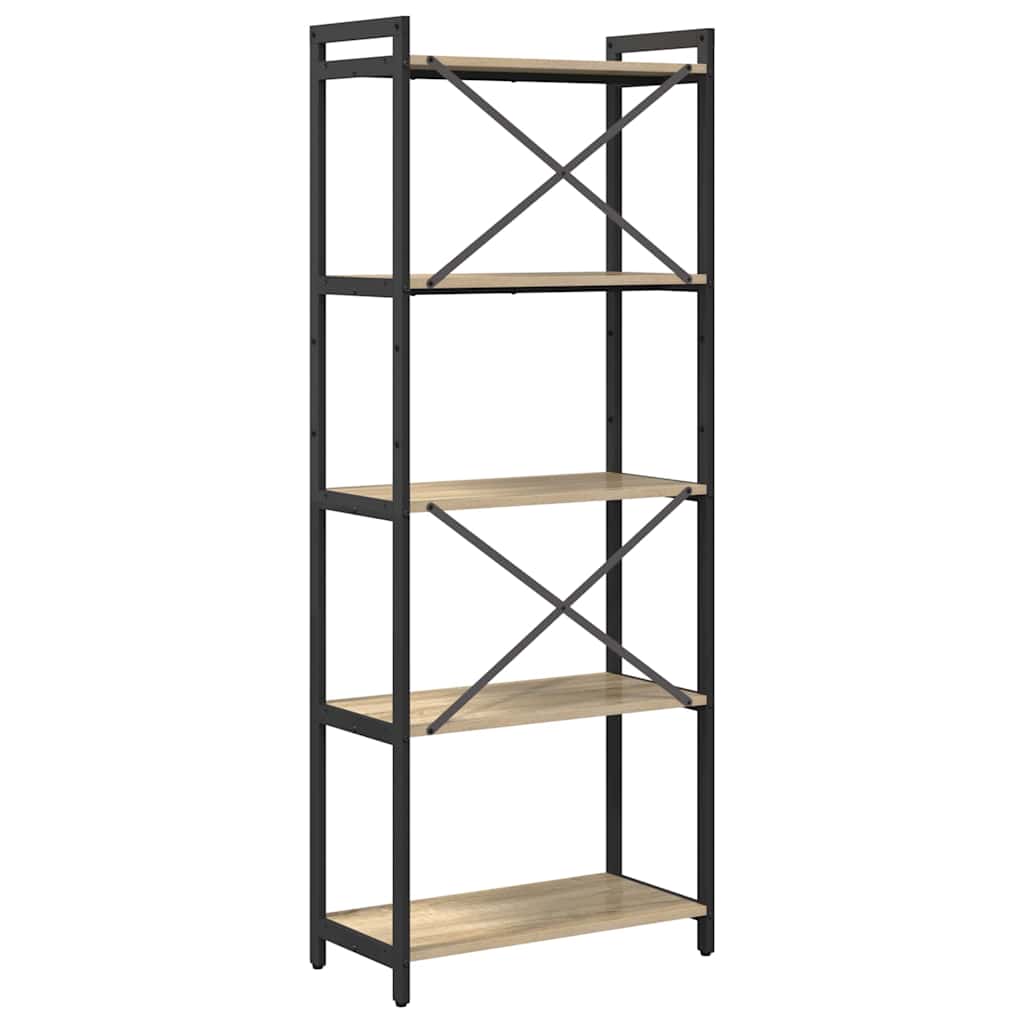 Bibliothèque Chêne sonoma 60 x 30 x 153 cm Bois d'ingénierie - XIOS