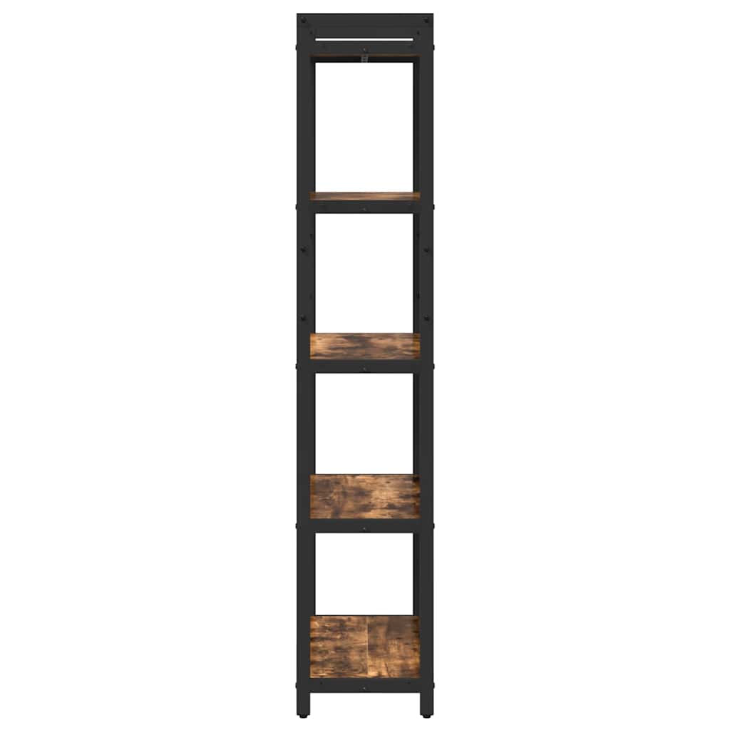 Bibliothèque Chêne fumé 60 x 30 x 153 cm Bois d'ingénierie - XIOS
