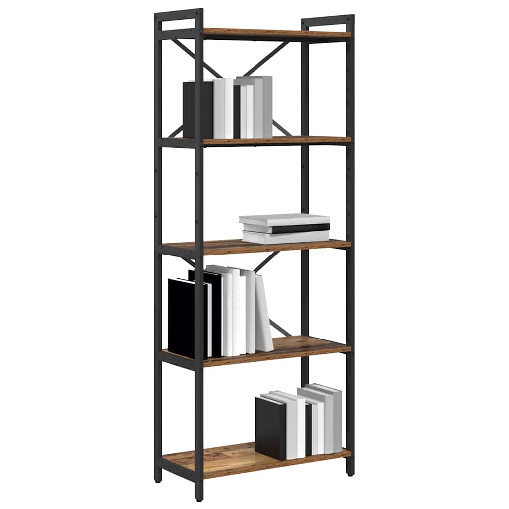 Bibliothèque Bois ancien 60 x 30 x 153 cm Bois d'ingénierie - XIOS