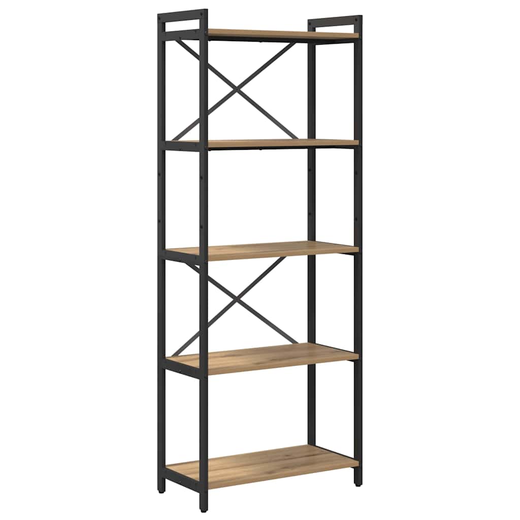 Bibliothèque chêne artisanal 60 x 30 x 153 cm Bois d'ingénierie - XIOS