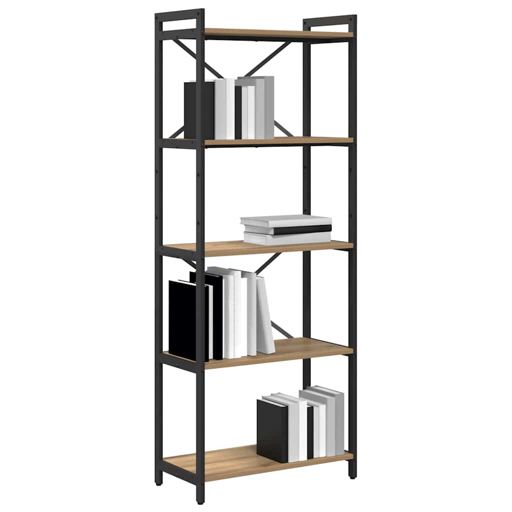 Bibliothèque chêne artisanal 60 x 30 x 153 cm Bois d'ingénierie - XIOS