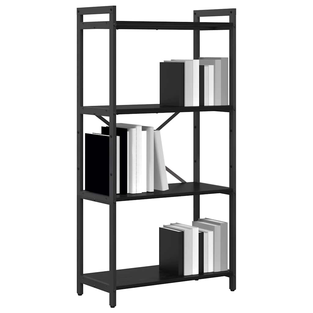 Bibliothèque Chêne noir 60 x 30 x 118 cm Bois d'ingénierie - XIOS