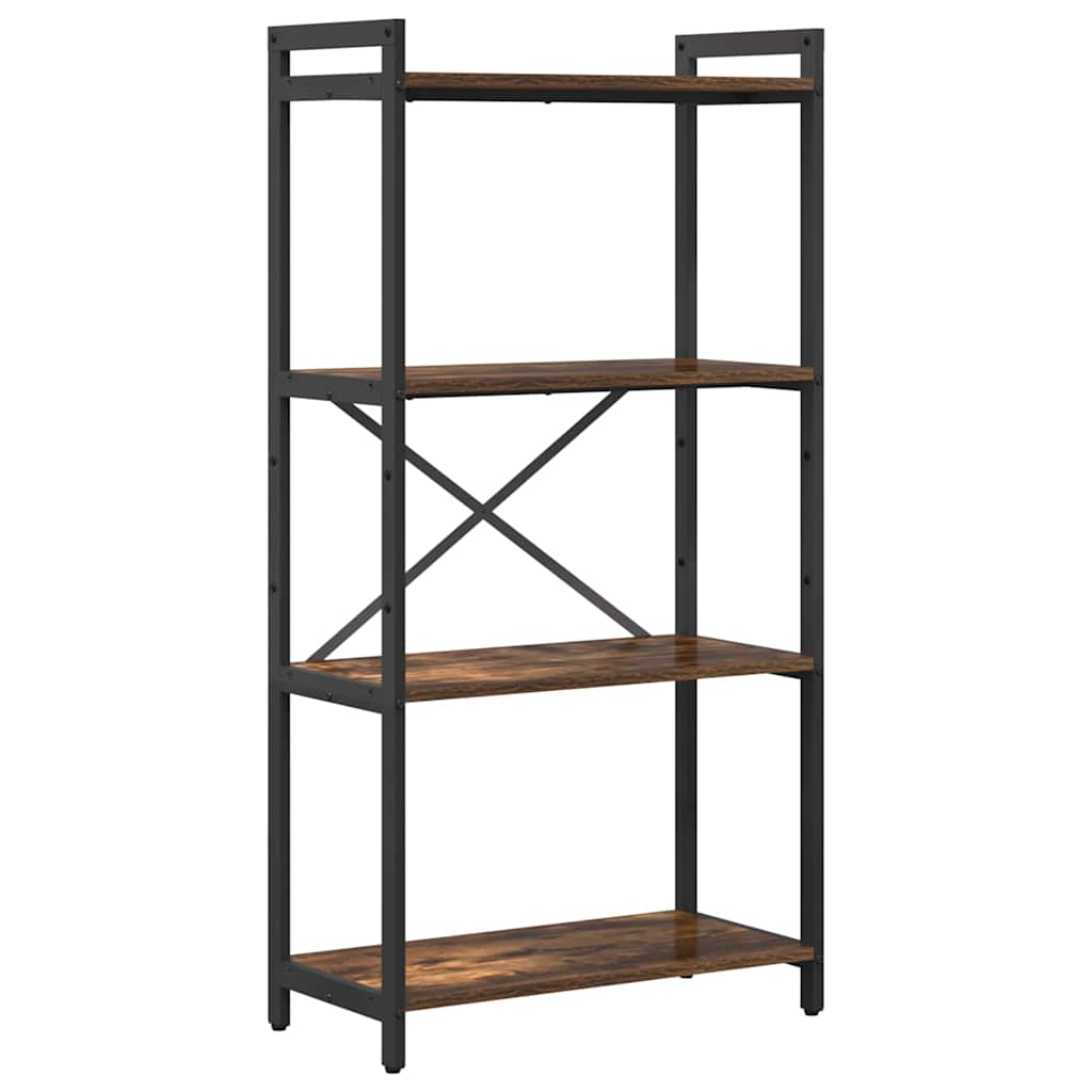 Bibliothèque Chêne fumé 60 x 30 x 118 cm Bois d'ingénierie - XIOS