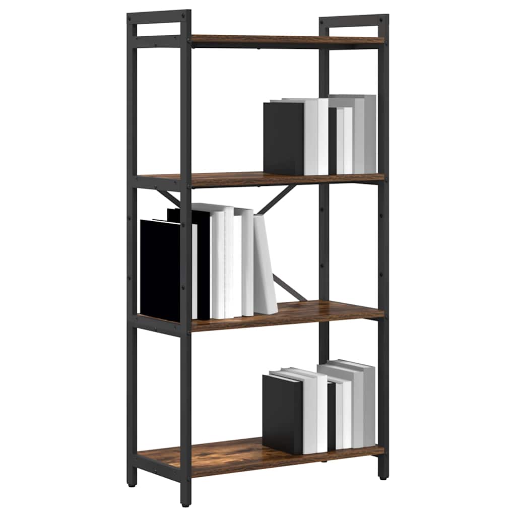 Bibliothèque Chêne fumé 60 x 30 x 118 cm Bois d'ingénierie - XIOS