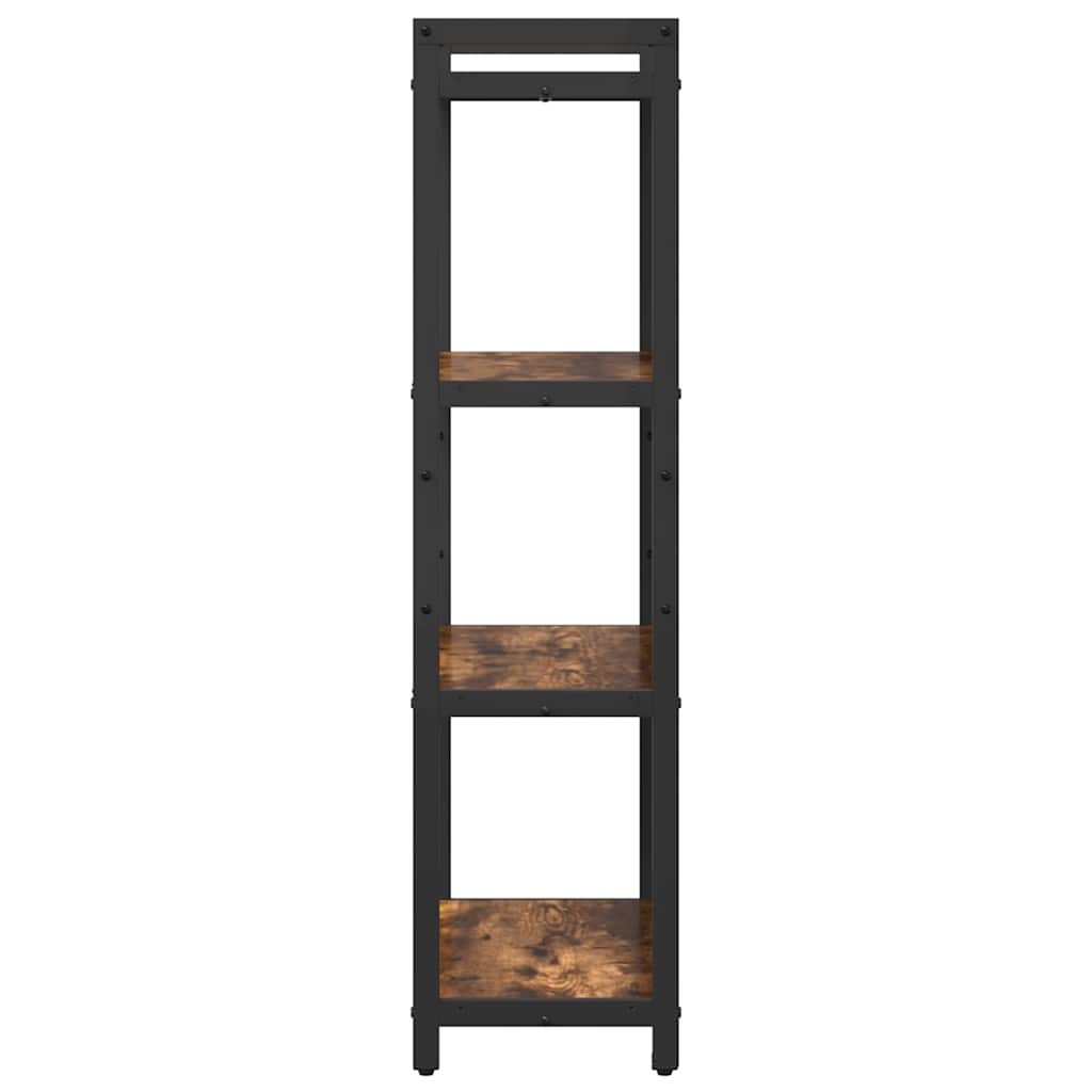 Bibliothèque Chêne fumé 60 x 30 x 118 cm Bois d'ingénierie - XIOS