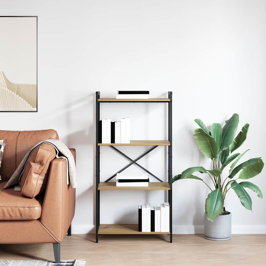 Bibliothèque chêne artisanal 60 x 30 x 118 cm Bois d'ingénierie - XIOS