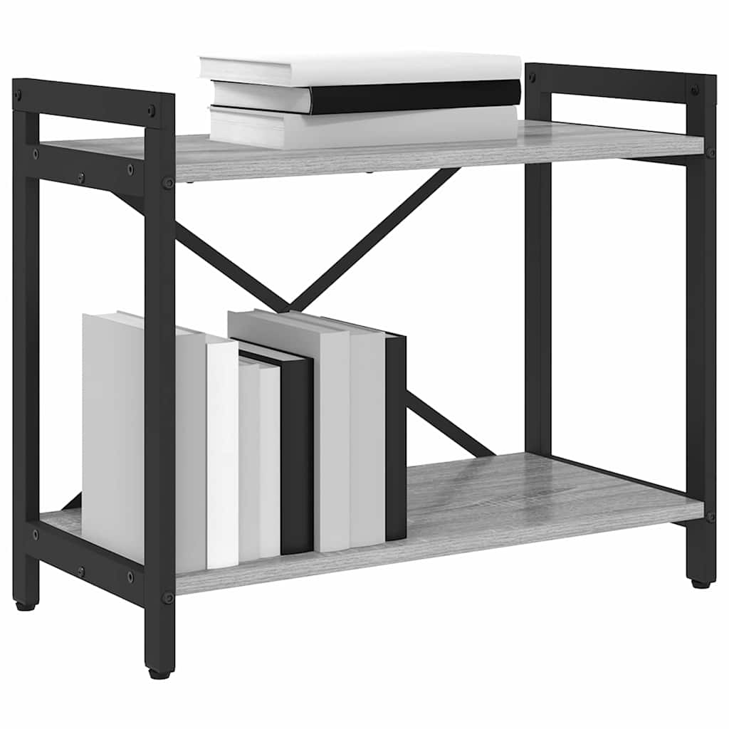 Bibliothèque Sonoma gris 60 x 30 x 48.5 cm Bois d'ingénierie - XIOS