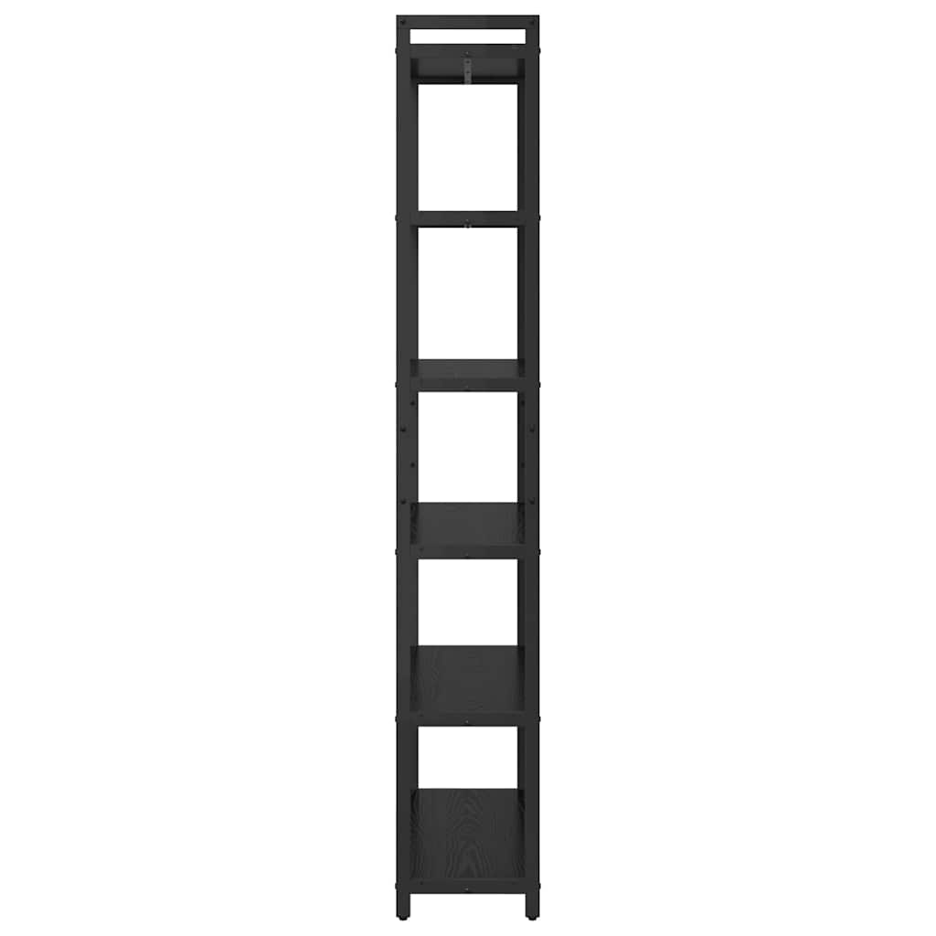 Bibliothèque Chêne noir 80 x 30 x 188 cm Bois d'ingénierie - XIOS
