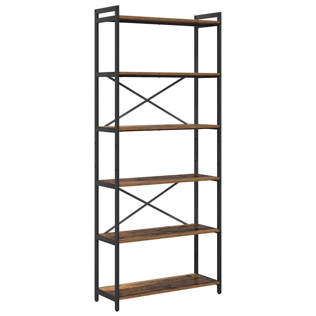 Bibliothèque Bois ancien 80 x 30 x 188 cm Bois d'ingénierie - XIOS