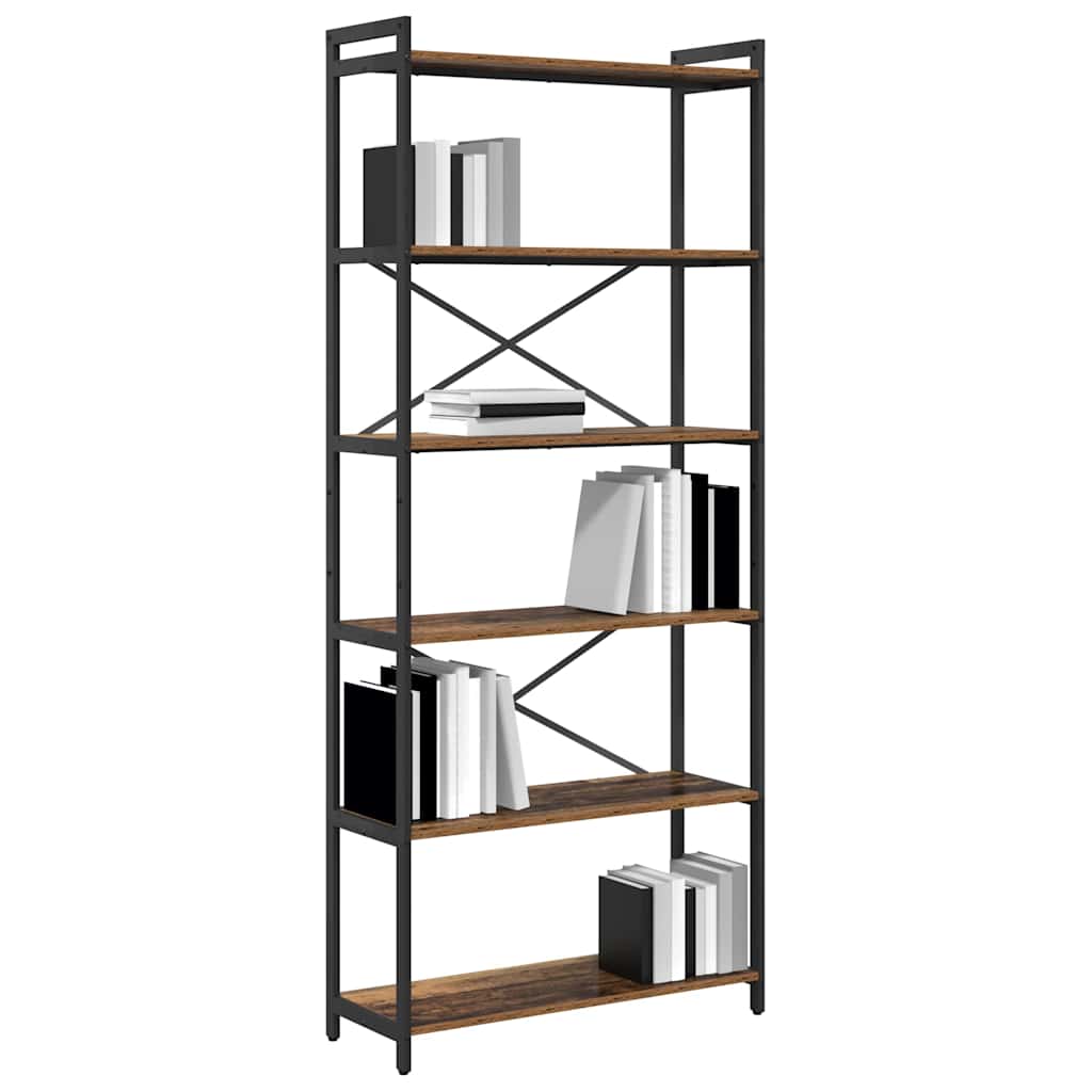 Bibliothèque Bois ancien 80 x 30 x 188 cm Bois d'ingénierie - XIOS