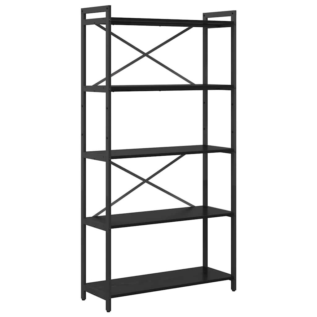 Bibliothèque Chêne noir 80 x 30 x 153 cm Bois d'ingénierie - XIOS