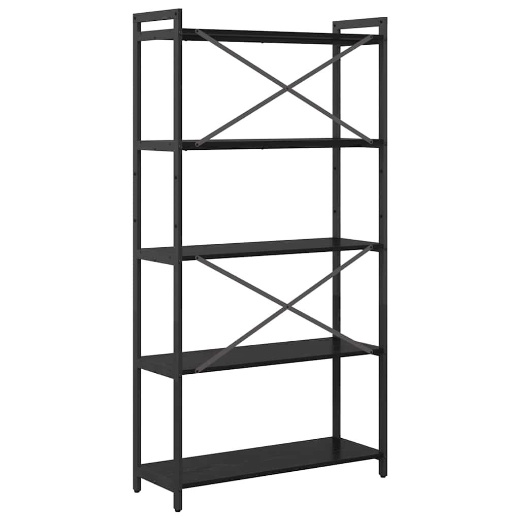 Bibliothèque Chêne noir 80 x 30 x 153 cm Bois d'ingénierie - XIOS