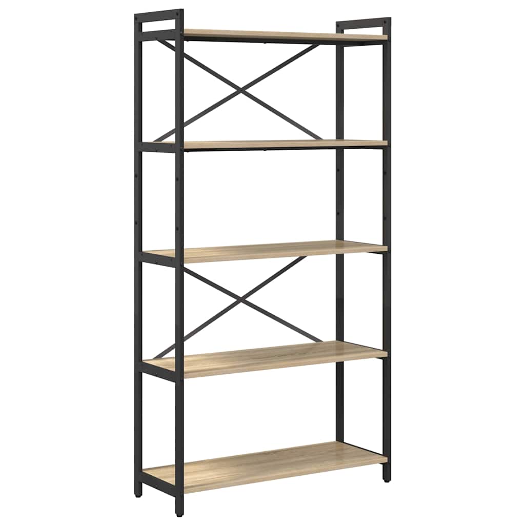 Bibliothèque Chêne sonoma 80 x 30 x 153 cm Bois d'ingénierie - XIOS