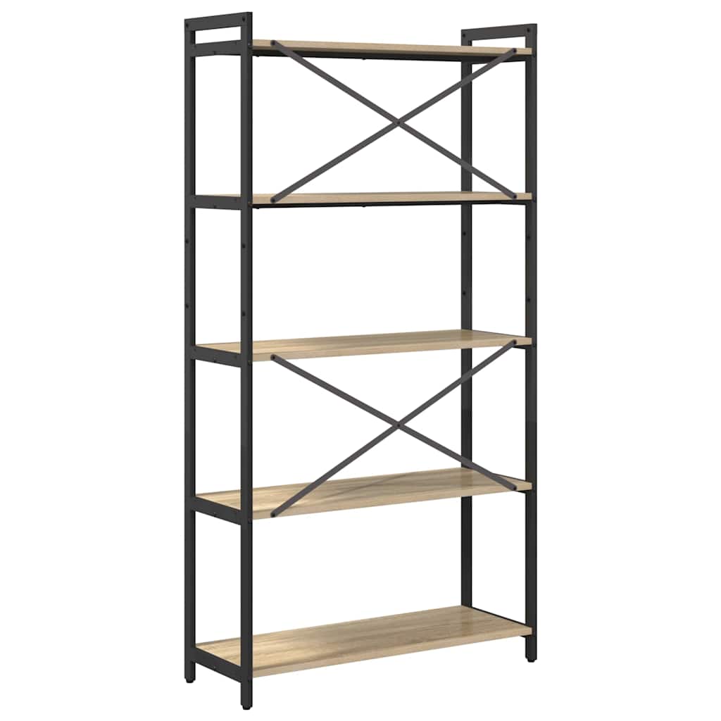 Bibliothèque Chêne sonoma 80 x 30 x 153 cm Bois d'ingénierie - XIOS