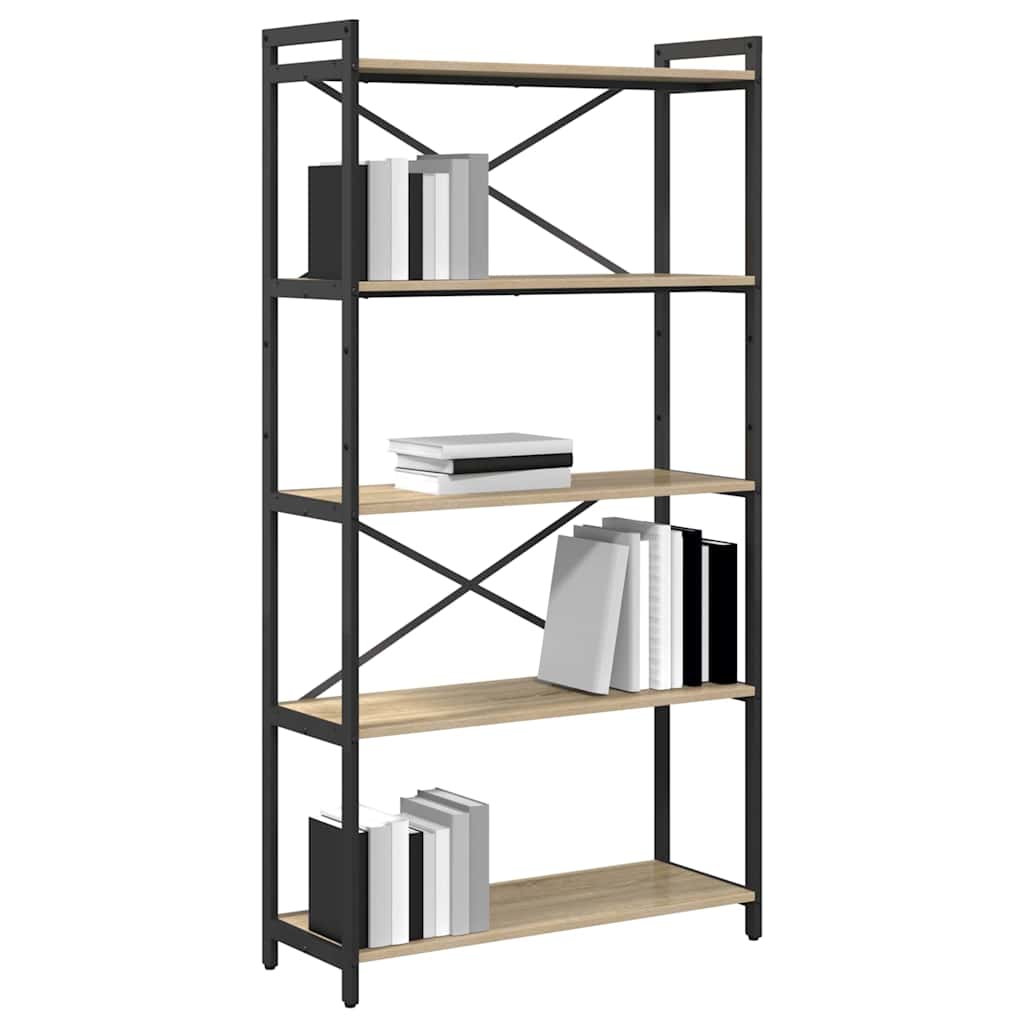 Bibliothèque Chêne sonoma 80 x 30 x 153 cm Bois d'ingénierie - XIOS