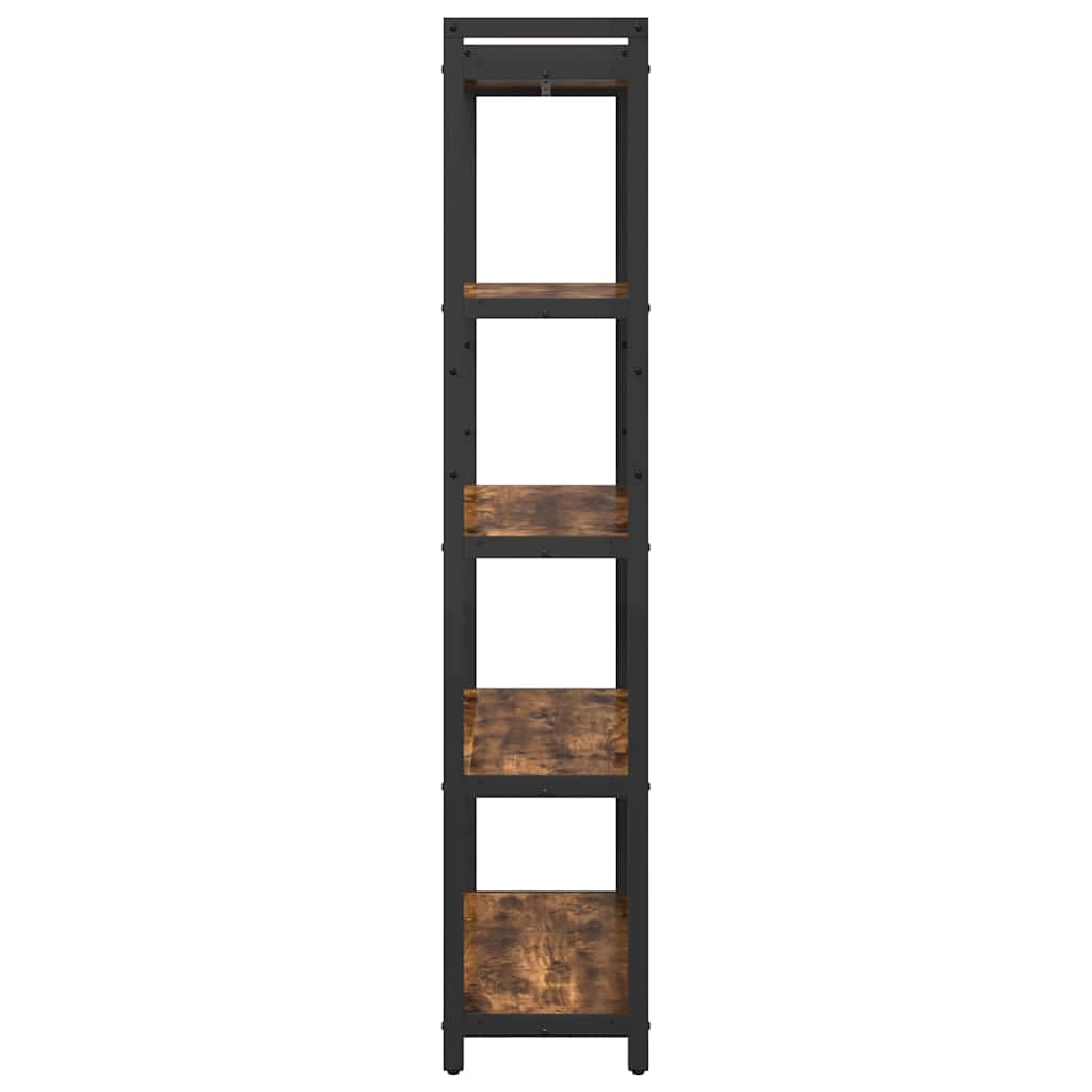 Bibliothèque Chêne fumé 80 x 30 x 153 cm Bois d'ingénierie - XIOS