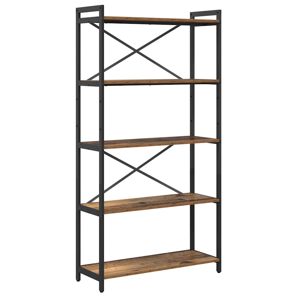 Bibliothèque Bois ancien 80 x 30 x 153 cm Bois d'ingénierie - XIOS