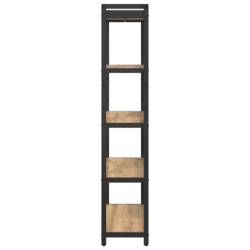 Bibliothèque chêne artisanal 80 x 30 x 153 cm Bois d'ingénierie - XIOS