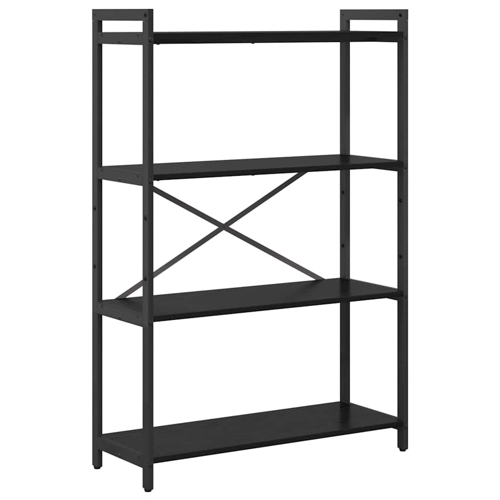 Bibliothèque Chêne noir 80 x 30 x 118 cm Bois d'ingénierie - XIOS