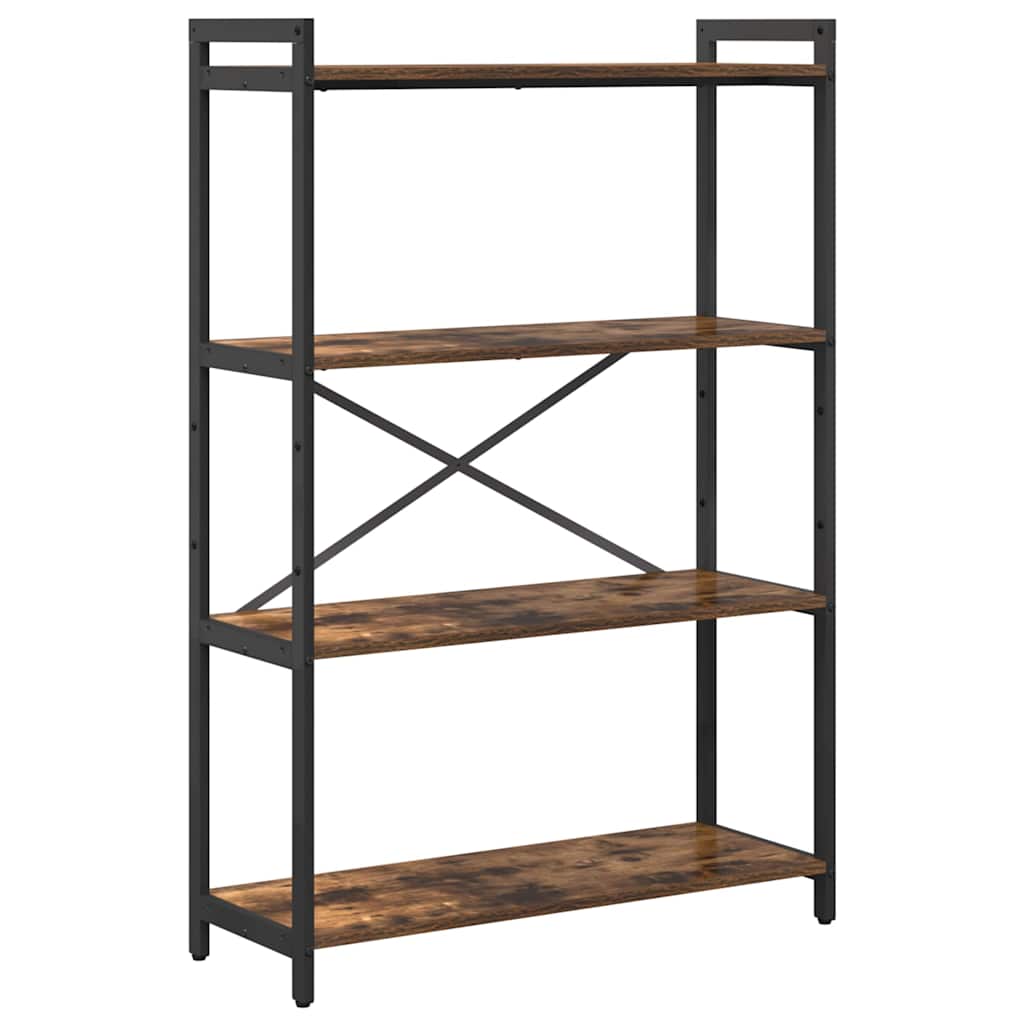 Bibliothèque Chêne fumé 80 x 30 x 118 cm Bois d'ingénierie - XIOS