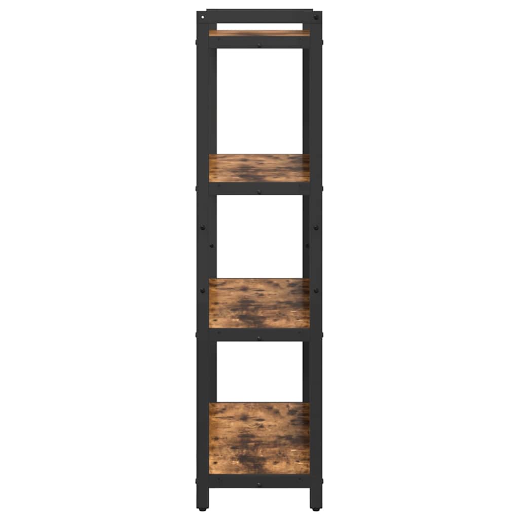 Bibliothèque Chêne fumé 80 x 30 x 118 cm Bois d'ingénierie - XIOS