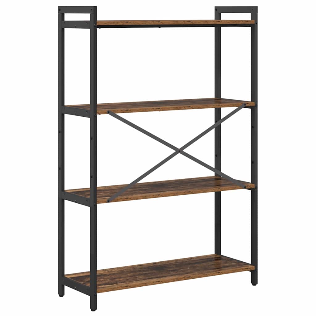 Bibliothèque Bois ancien 80 x 30 x 118 cm Panneau de particules