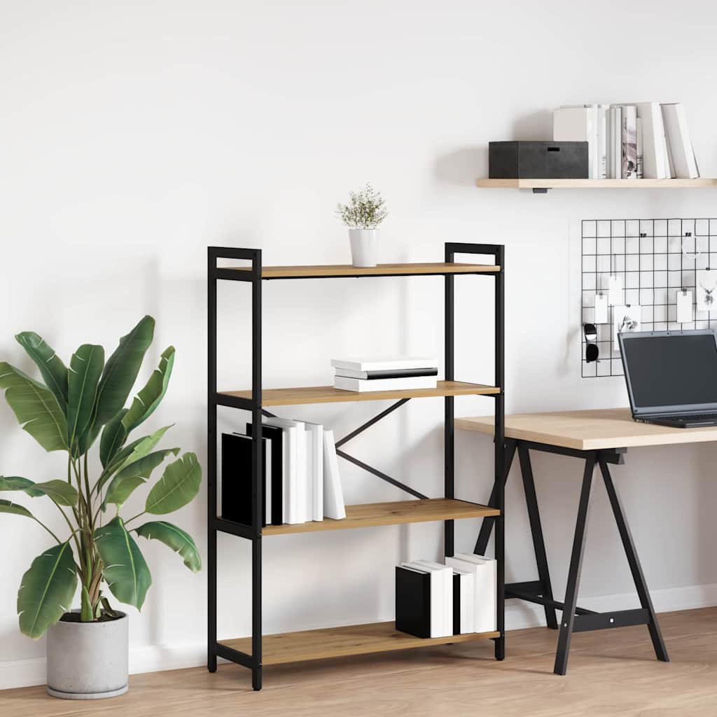 Bibliothèque chêne artisanal 80 x 30 x 118 cm Bois d'ingénierie - XIOS