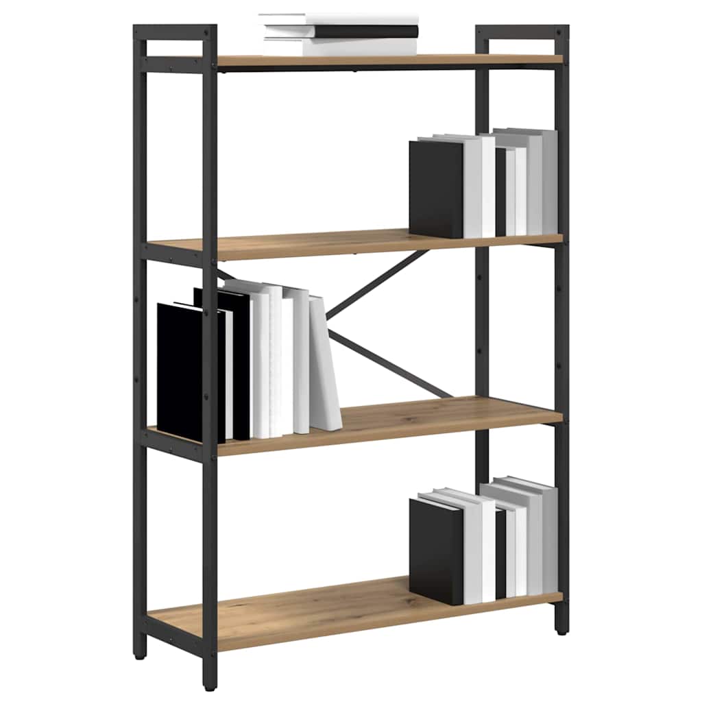 Bibliothèque chêne artisanal 80 x 30 x 118 cm Bois d'ingénierie - XIOS