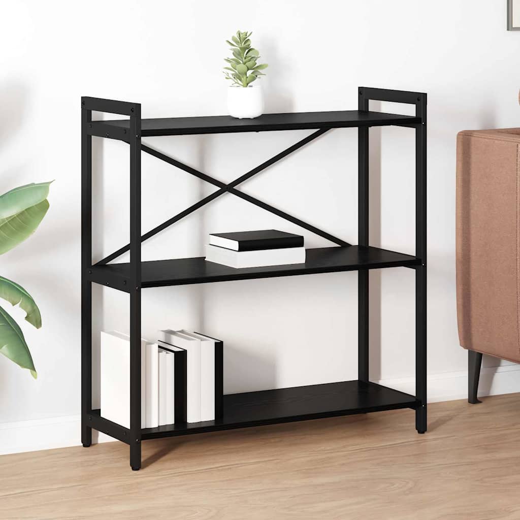 Bibliothèque Chêne noir 80 x 30 x 83 cm Bois d'ingénierie - XIOS