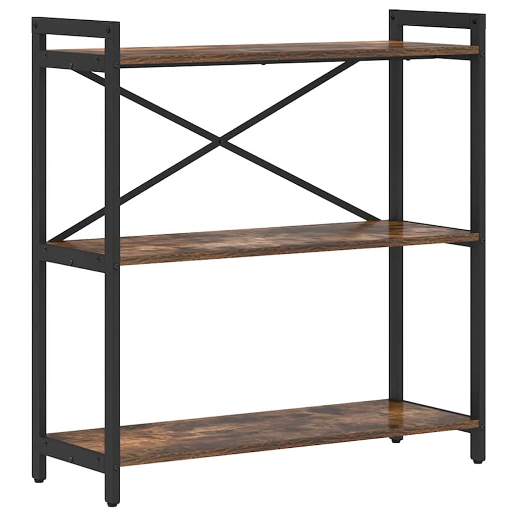 Bibliothèque Chêne fumé 80 x 30 x 83 cm Bois d'ingénierie - XIOS