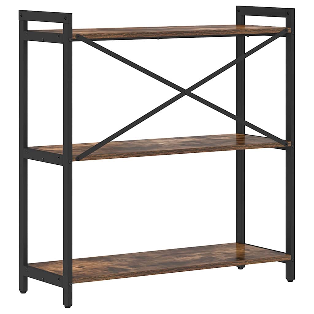 Bibliothèque Chêne fumé 80 x 30 x 83 cm Bois d'ingénierie - XIOS
