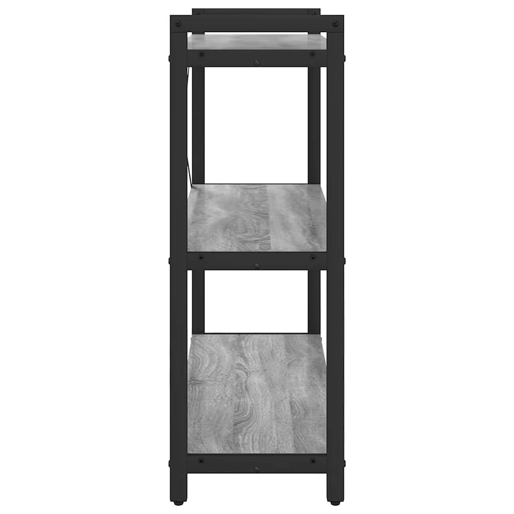 Bibliothèque Sonoma gris 80 x 30 x 83 cm Bois d'ingénierie - XIOS
