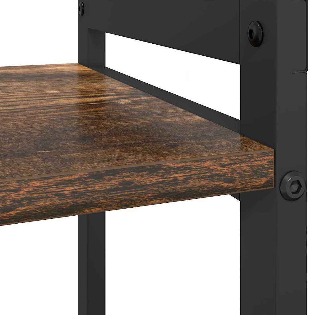 Bibliothèque Chêne fumé 80 x 30 x 48.5 cm Bois d'ingénierie - XIOS