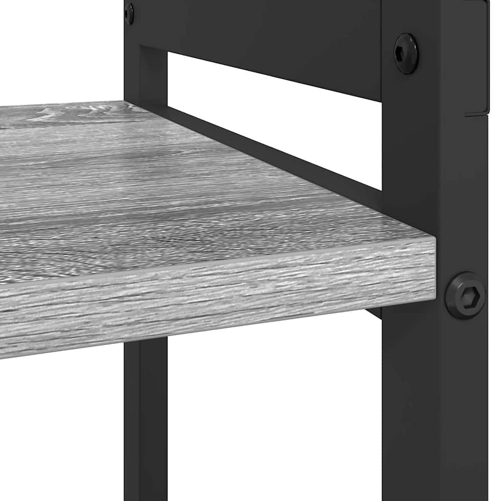 Bibliothèque Sonoma gris 80 x 30 x 48.5 cm Bois d'ingénierie - XIOS