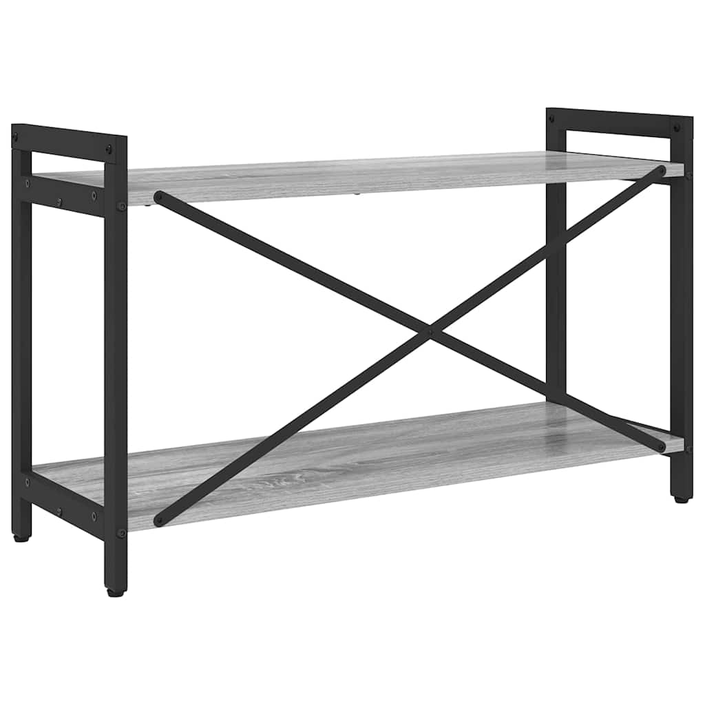 Bibliothèque Sonoma gris 80 x 30 x 48.5 cm Bois d'ingénierie - XIOS