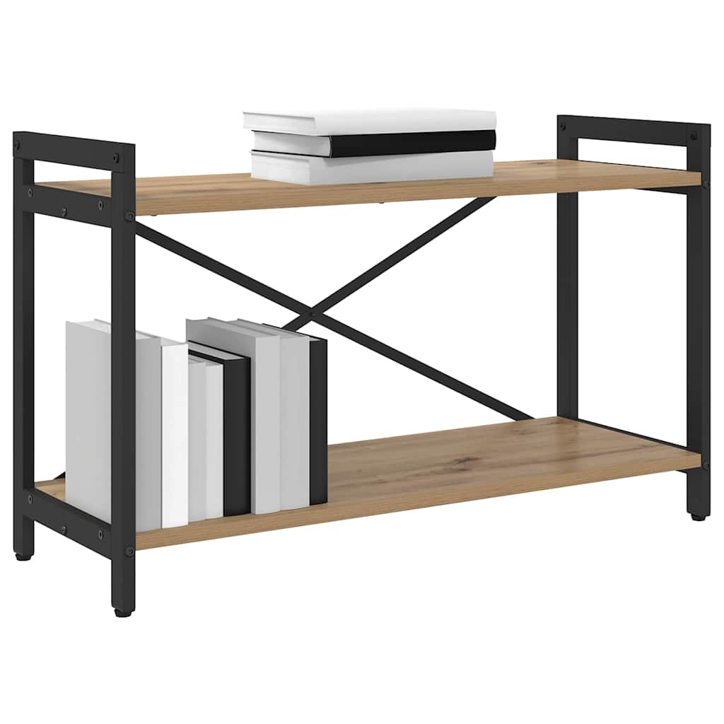 Bibliothèque chêne artisanal 80 x 30 x 48.5 cm - XIOS