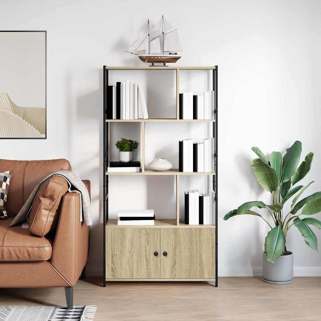 Étagère Chêne sonoma 80 x 30 x 155.5 cm Bois d'ingénierie - XIOS