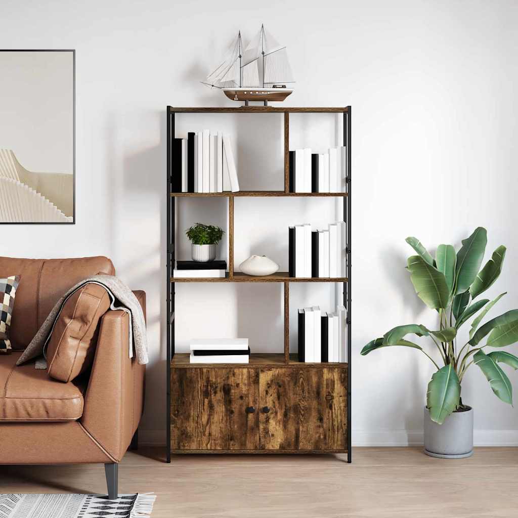 Étagère Chêne fumé 80 x 30 x 155.5 cm Bois d'ingénierie - XIOS